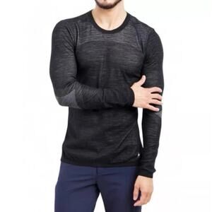 SmartWool Intraknit 200 Merino Wool Crew Neck Base Layer Shirt Men’s Size L